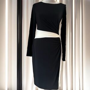 Ralph Lauren Black and White Knit Dress Size 4P